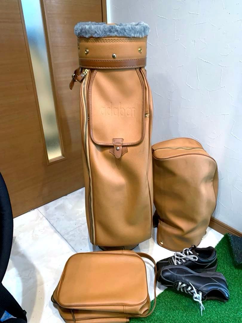 良品　高級モデル　アダバット　キャディバッグ　シューズケース　メンズレディース