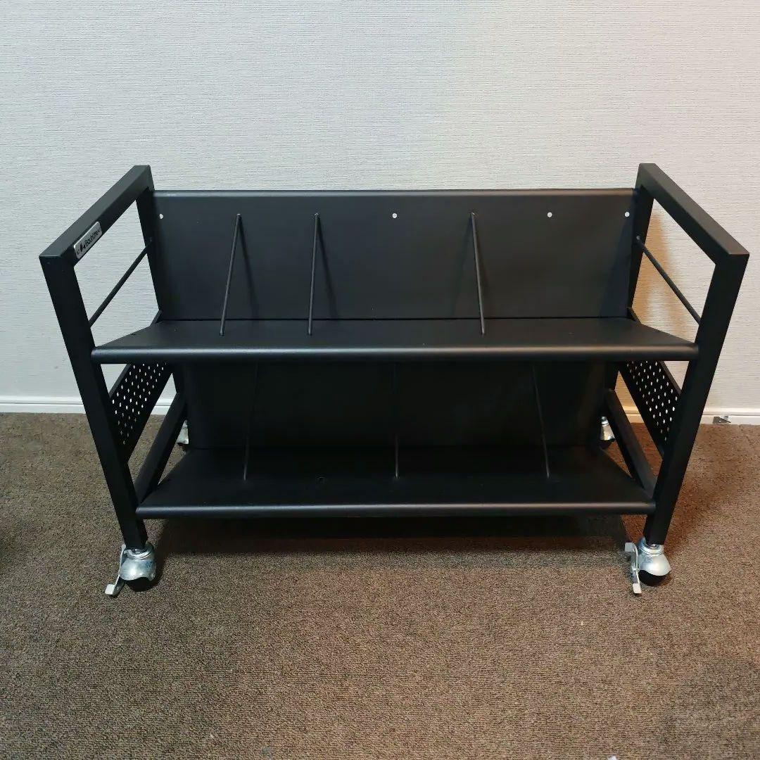 Bauhütte ブラックスチールラック キャスター付き