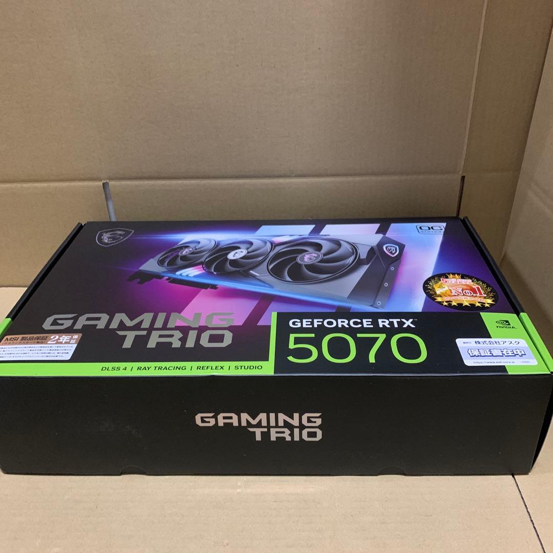 めい　新品　MSI RTX 5070 12G Gaming Trio OC