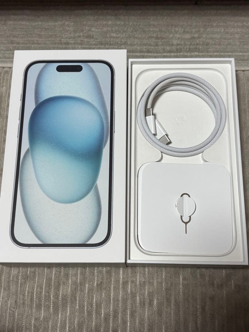 iPhone 15 ブルー 128GB 箱付き