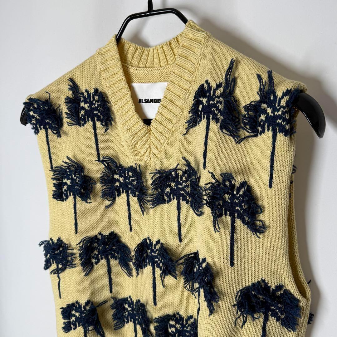 【定価18万】JILSANDER ジルサンダー ニット Vネック ベスト 46