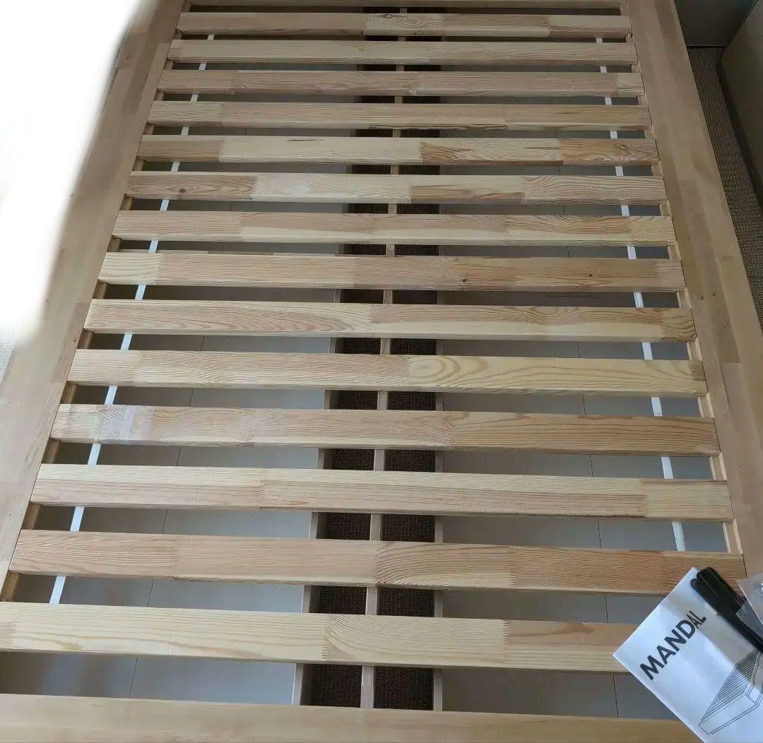 【IKEA】MANDAL マンダール ベッドフレーム ダブル 引き出し付き