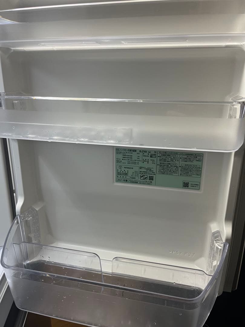 冷蔵庫日立21年265L 3ドア　送料込み