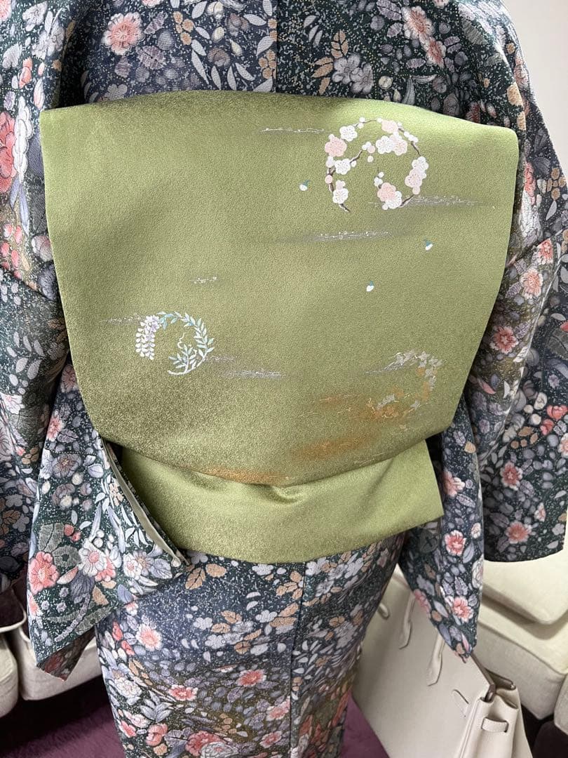 小紋と染帯セット販売