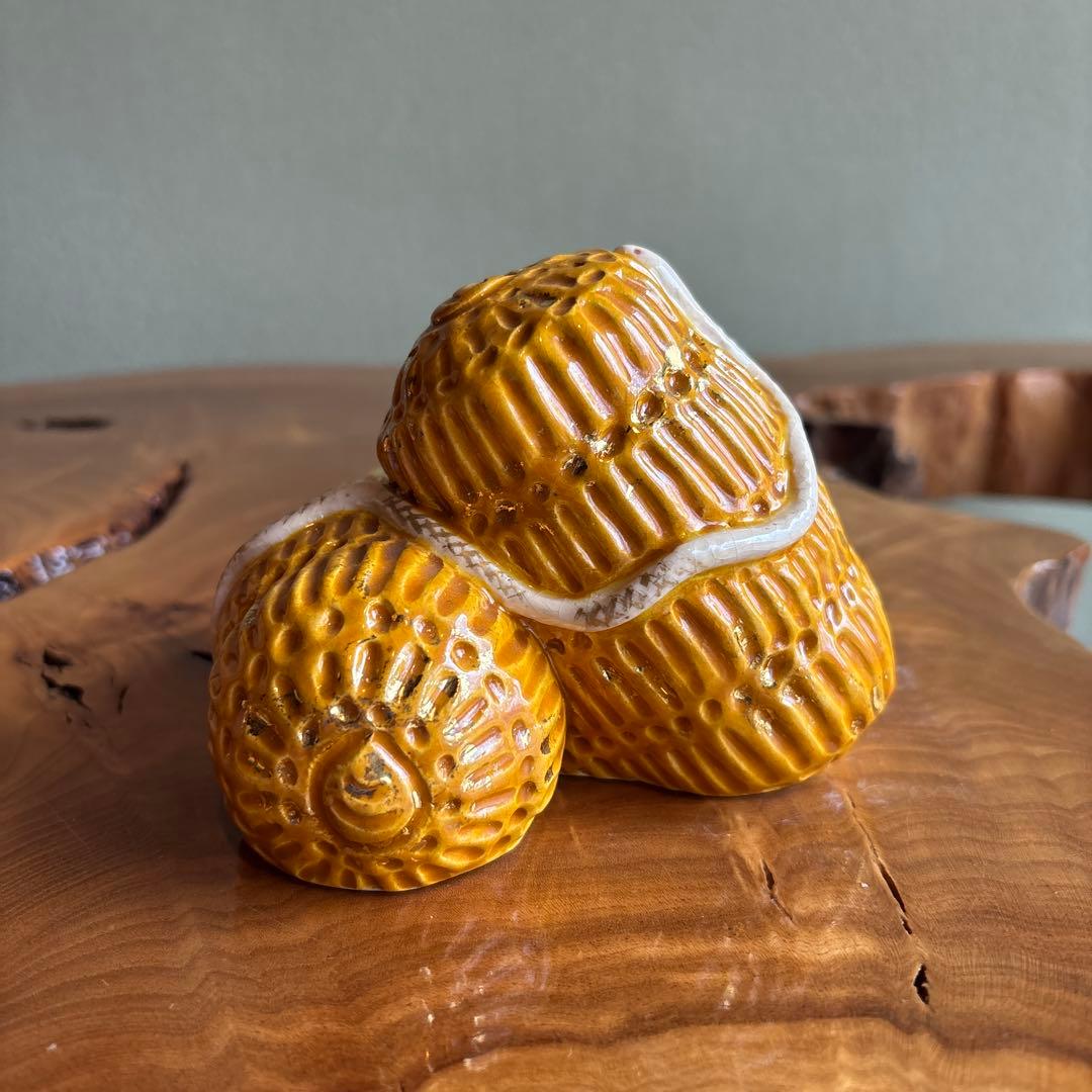 六兵衛窯 干支置物 「富巴」清水焼 陶芸 たち吉 共箱