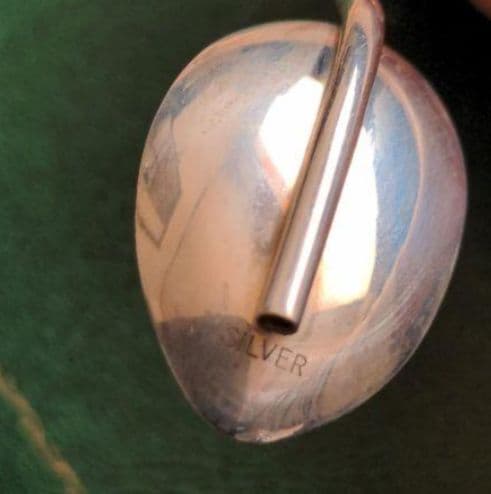 【SILVER】　ストロースプーン　６本　SILVER刻印有り　約54g