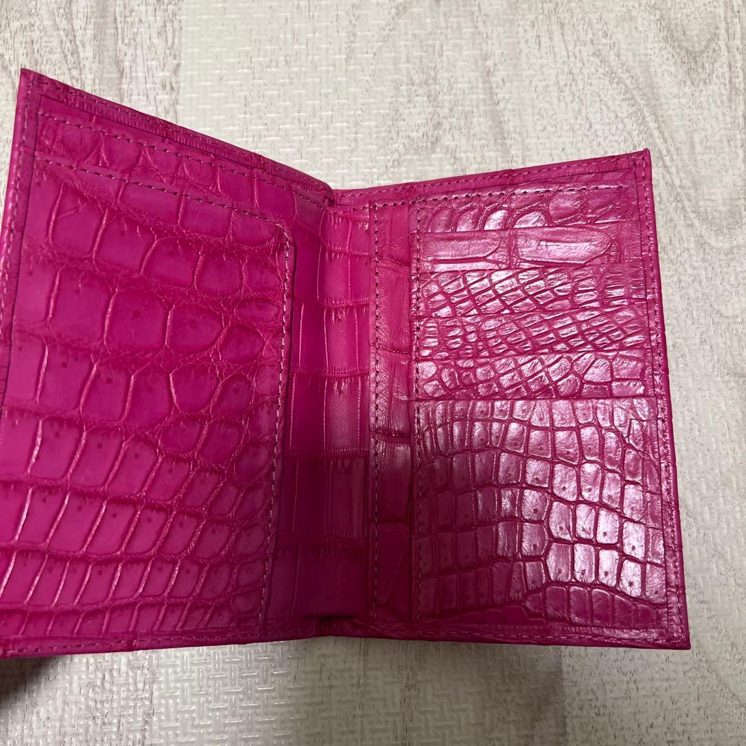 SALE クロコ パスポートケース 新品未使用 リアルクロコ クロコ革