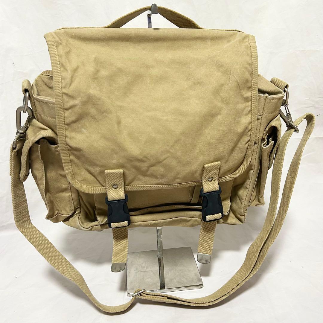 一澤帆布　信三郎帆布　ショルダーバッグ　3WAY 希少　ベージュ