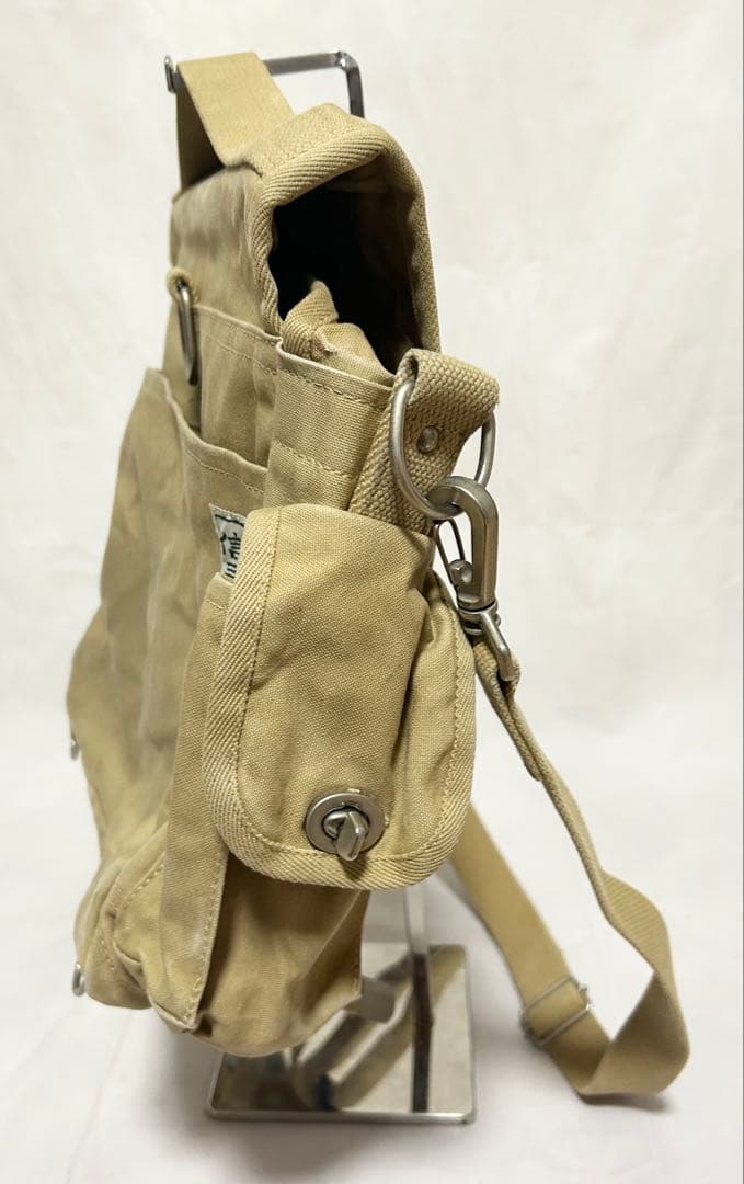 一澤帆布　信三郎帆布　ショルダーバッグ　3WAY 希少　ベージュ
