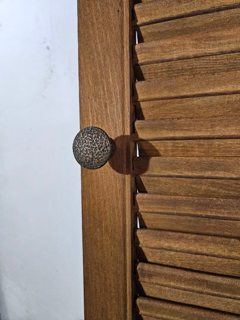 USヴィンテージ 木製の建具 ルーバー ヴォレー ウッドシャッター 窓