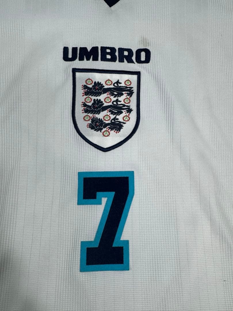 アンブロ　95 イングランド代表　ユニフォーム　#7 ベッカム　L 長袖