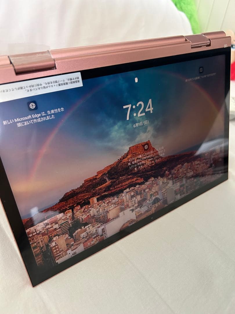 オールピンク　ノートPC 2way タッチパネル