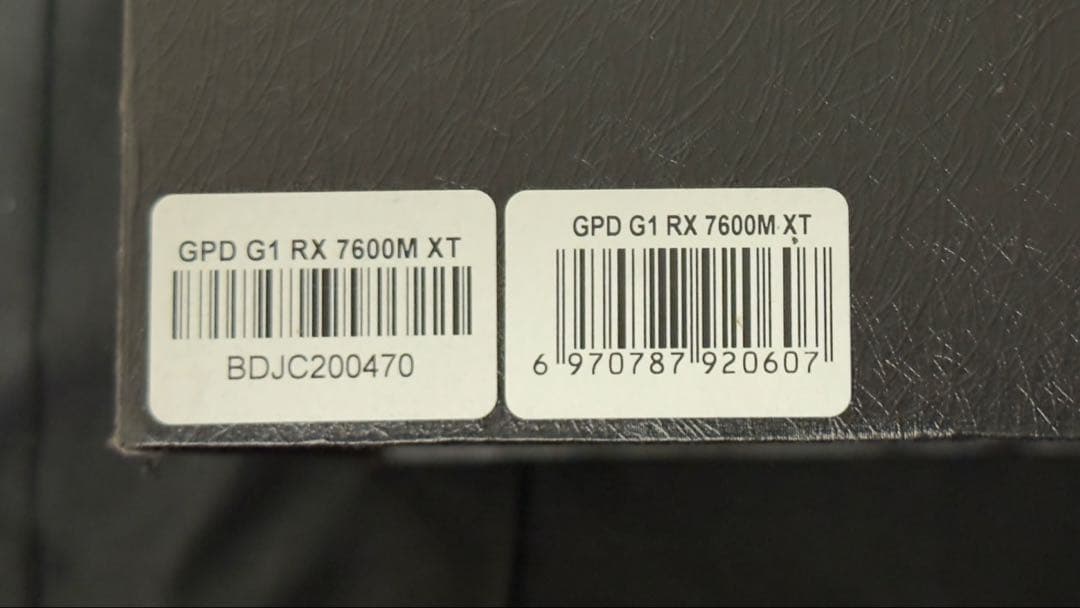 GPD G1 外部GPU 外付けGPU RX 7600M XT 8GB