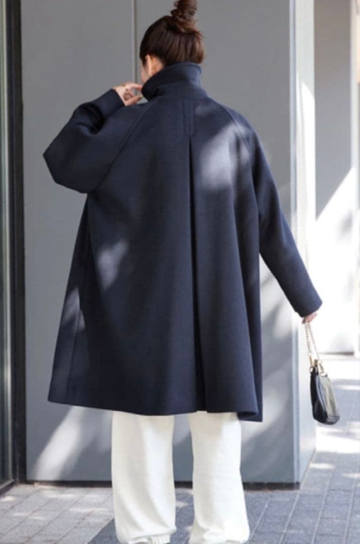 ☆美品☆B.C STOCK シンプリシテェ Wビーバーテントライントレンチコート