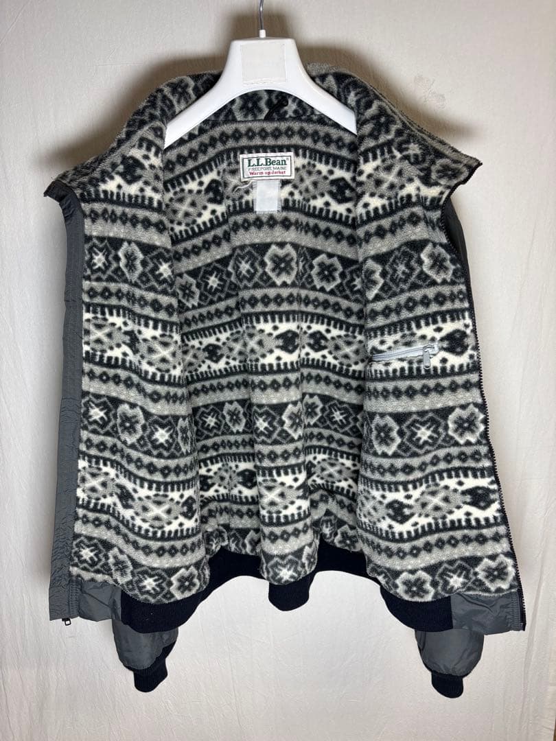 L.L.Bean ウォームアップジャケット 裏フリース エルエルビーン