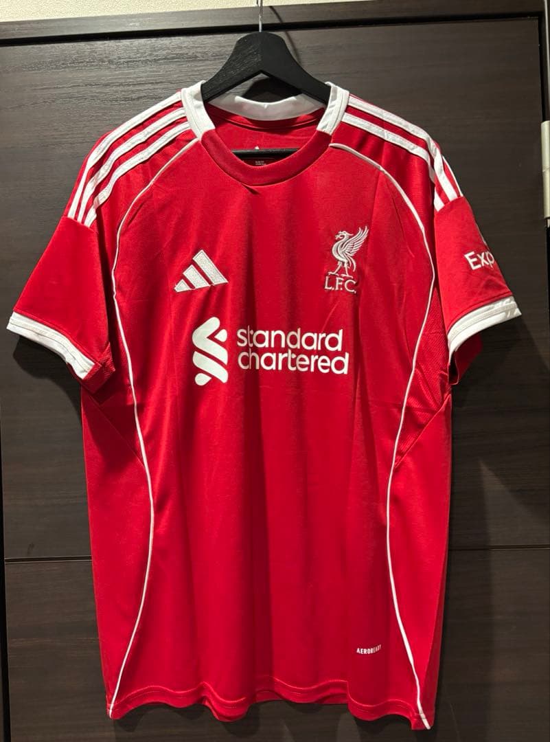 【新品未使用】遠藤航 リヴァプール 25-26 半袖ユニL 3番