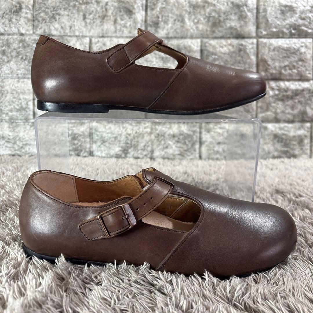 極美品❣️BIRKENSTOCK ティッケル 本革 ストラップシューズ