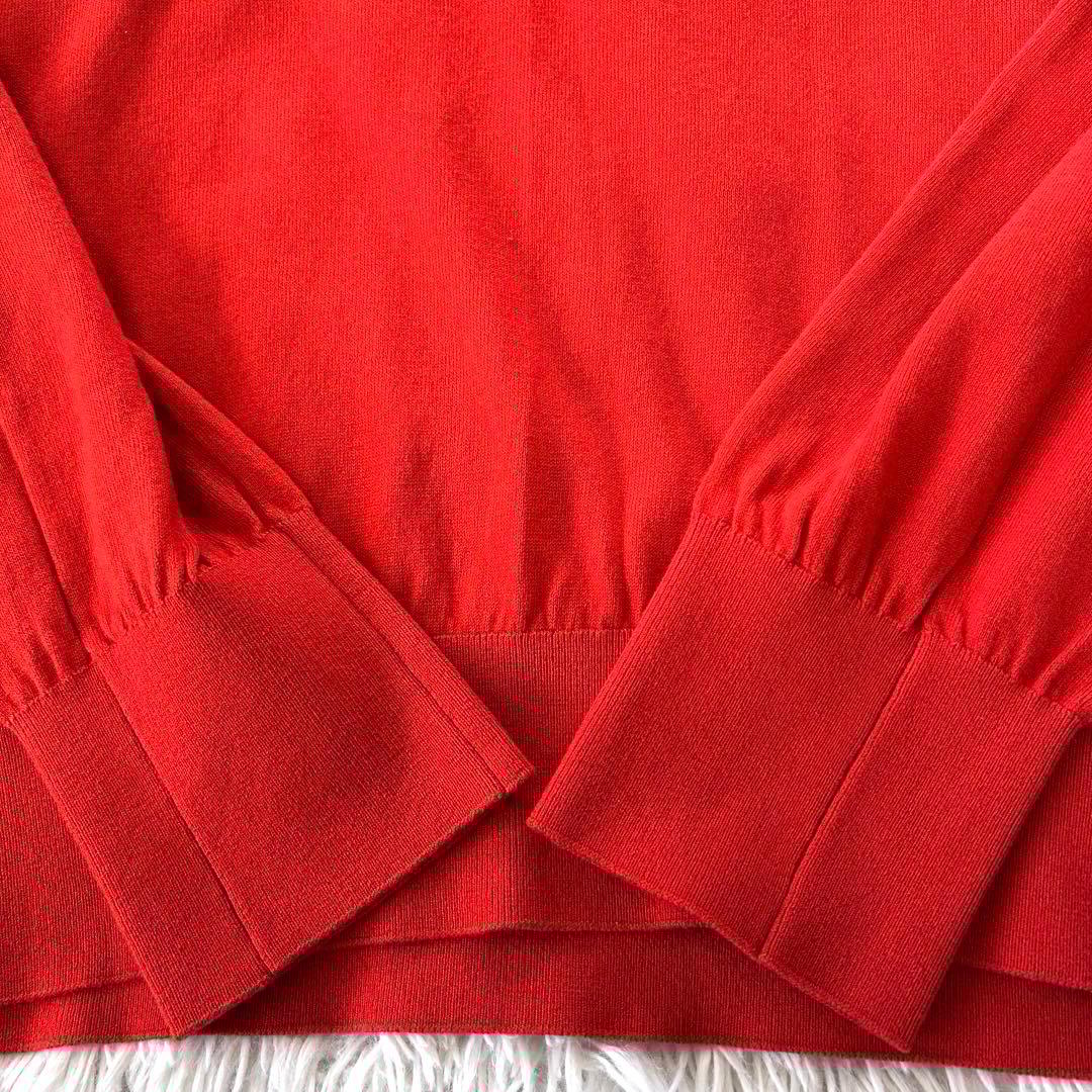 【美品】CABaN Vネックニット　コットンシルクカシミア　男女兼用　Lサイズ