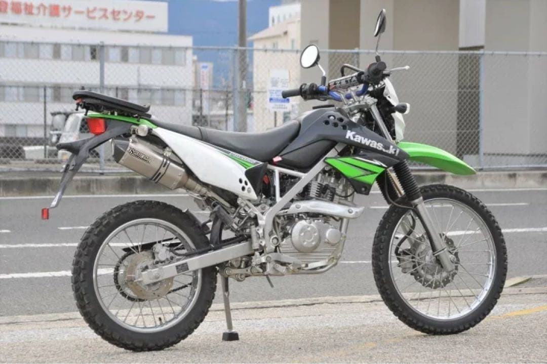 専用Dトラッカー125 KLX125 バイクマフラー ドライカーボン モタード