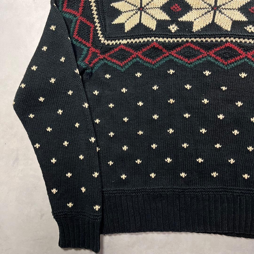 ◎90s Polo by Ralph Lauren バーズアイ ハンドニット