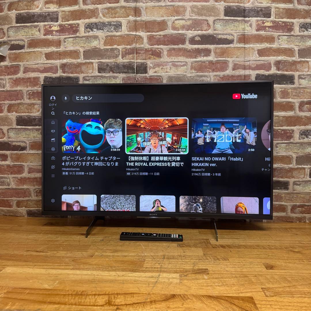 SONY 43V型 4K 液晶テレビ BRAVIA KJ-43X8500H
