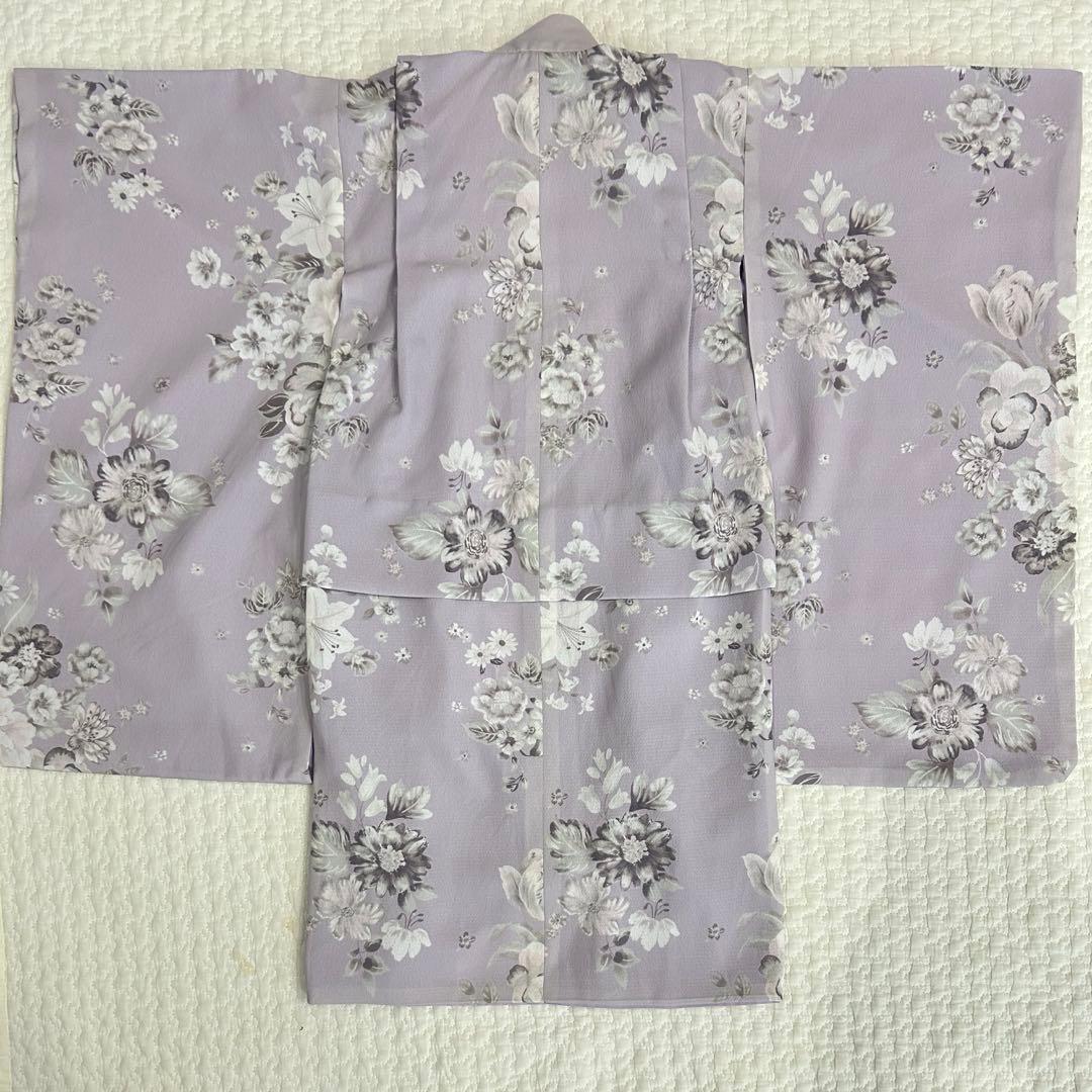 キャサリンコテージ　七五三　着物　被布　ブーツ　ベレー帽　セット　３歳　女　紫