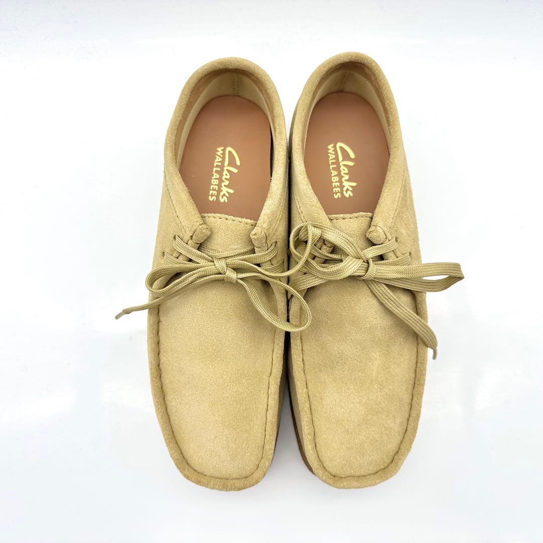 【極美品】クラークス ワラビー WP メープル スエード モカシン 防水