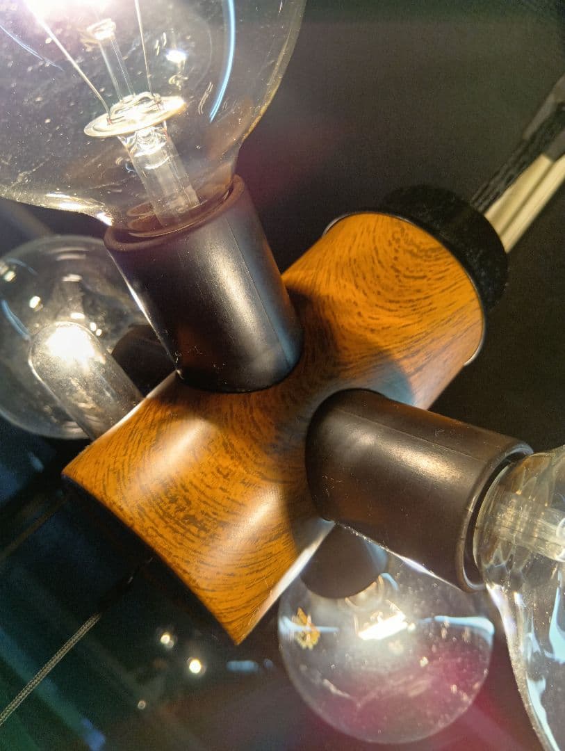 極希少　1970's　ナショナル　ミッドセンチュリー　モダン　ウッディー　ライト