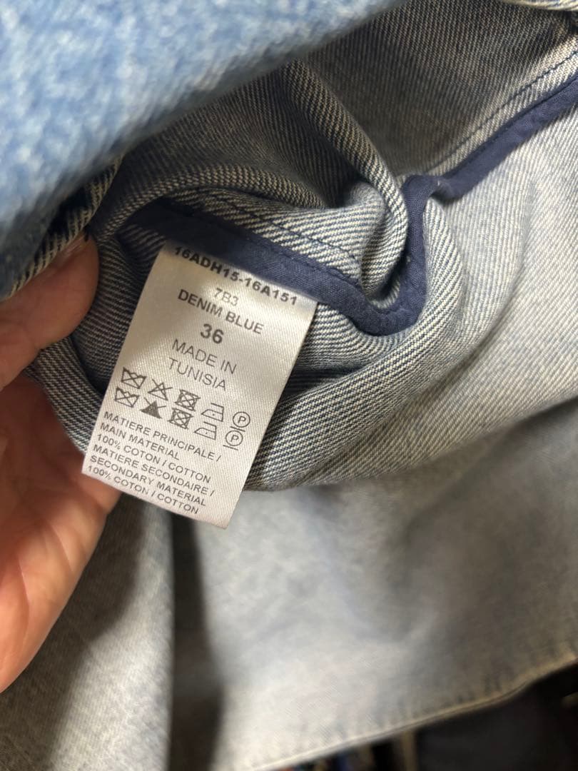 Chloé リボン付きデニムシャツ