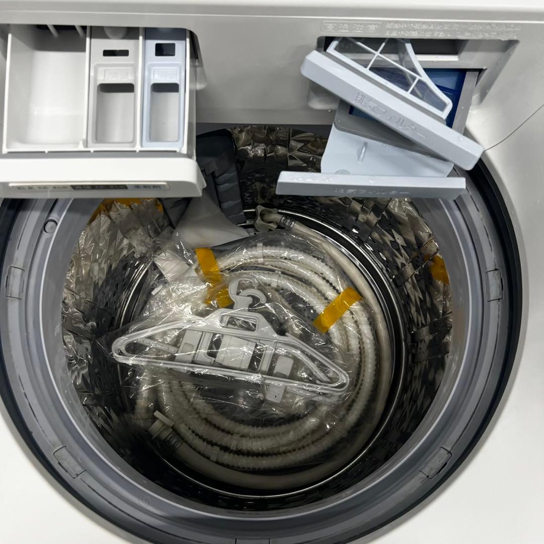 885⭕️洗濯機　シャープ　10キロ　乾燥付き　大容量　安い　ミラー　設置無料