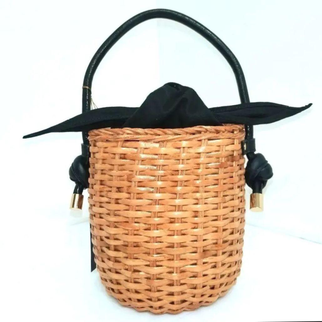 ✨新品未使用タグ付✨ヴィオラドーロ　 かごバッグ　スプリットラタン