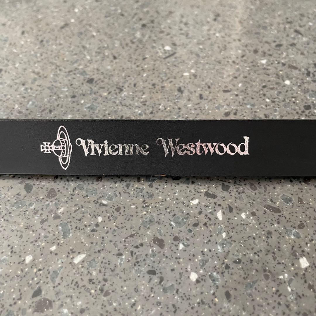 【Vivienne Westwood】オーブ　レザー　ベルト　黒　極美品