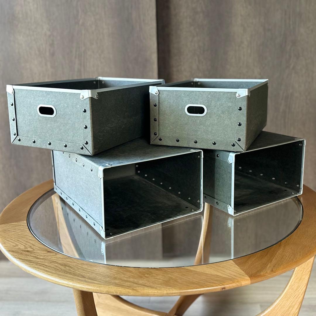 【廃盤品】 MUJI無印良品 硬質パルプ引出し2段&1段タイプ 2個セット