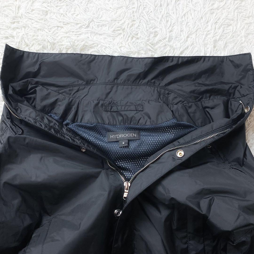 11未使用級 HYDROGEN ハイドロゲン ナイロンジャケット ゴルフ M 黒
