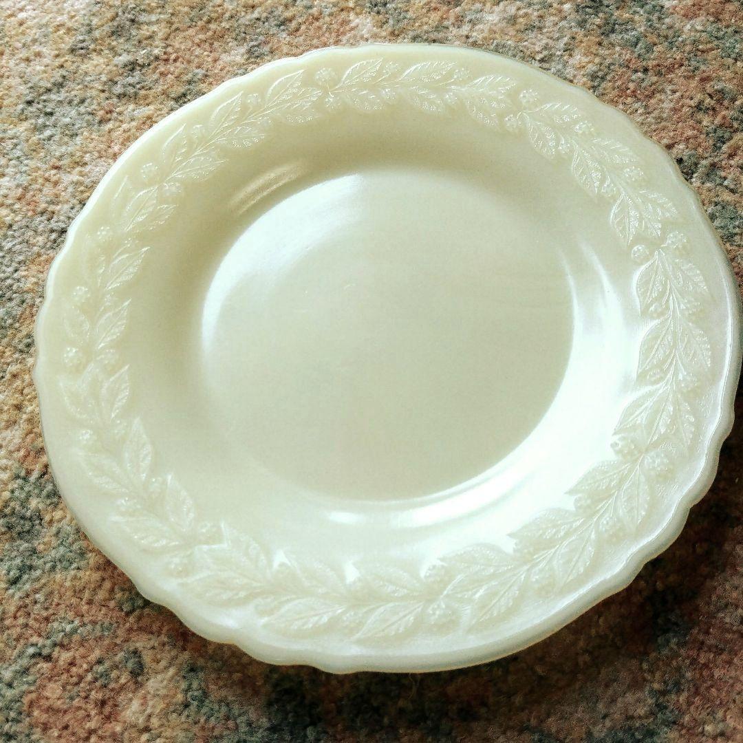 McKee社l／月桂樹柄のの中皿3枚セット　レア アメリカンヴィンテージ