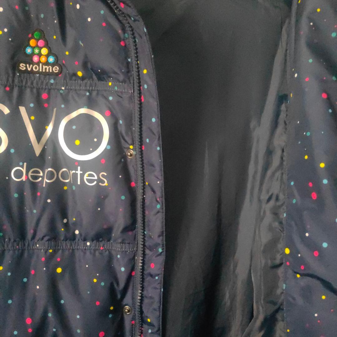 美品！SVOLME ダウンコート ネイビー ドット柄