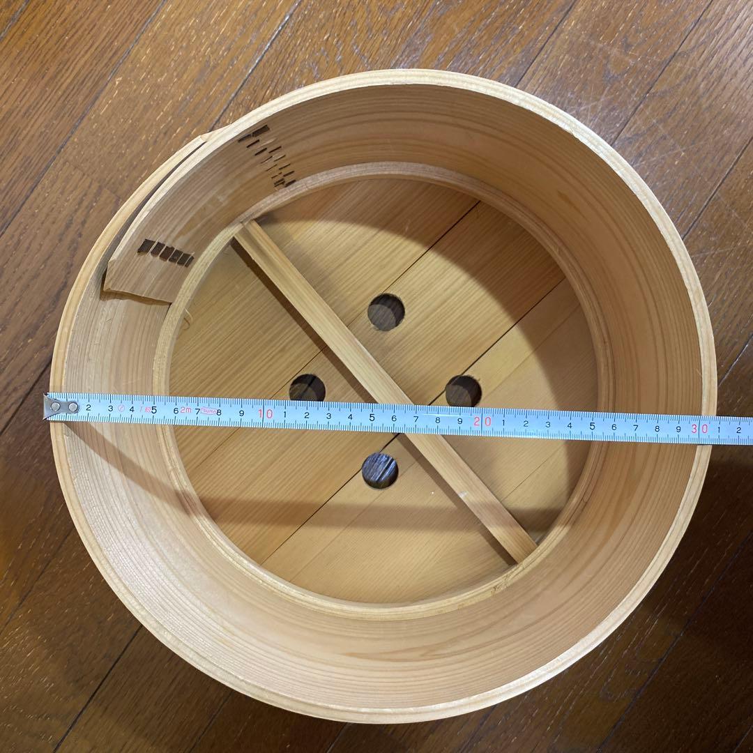 大型　曲げわっぱのセイロ　二段