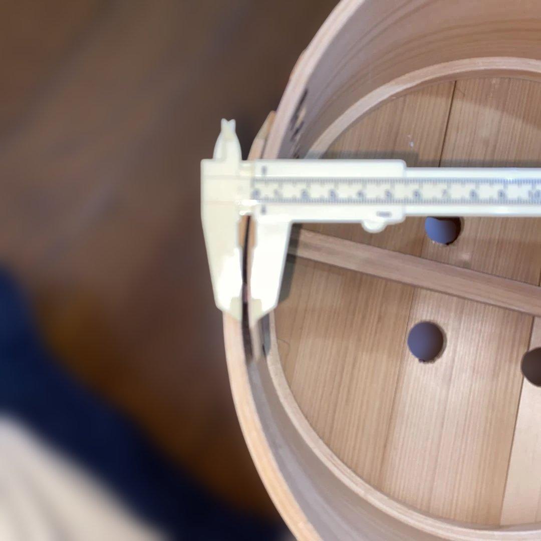 大型　曲げわっぱのセイロ　二段