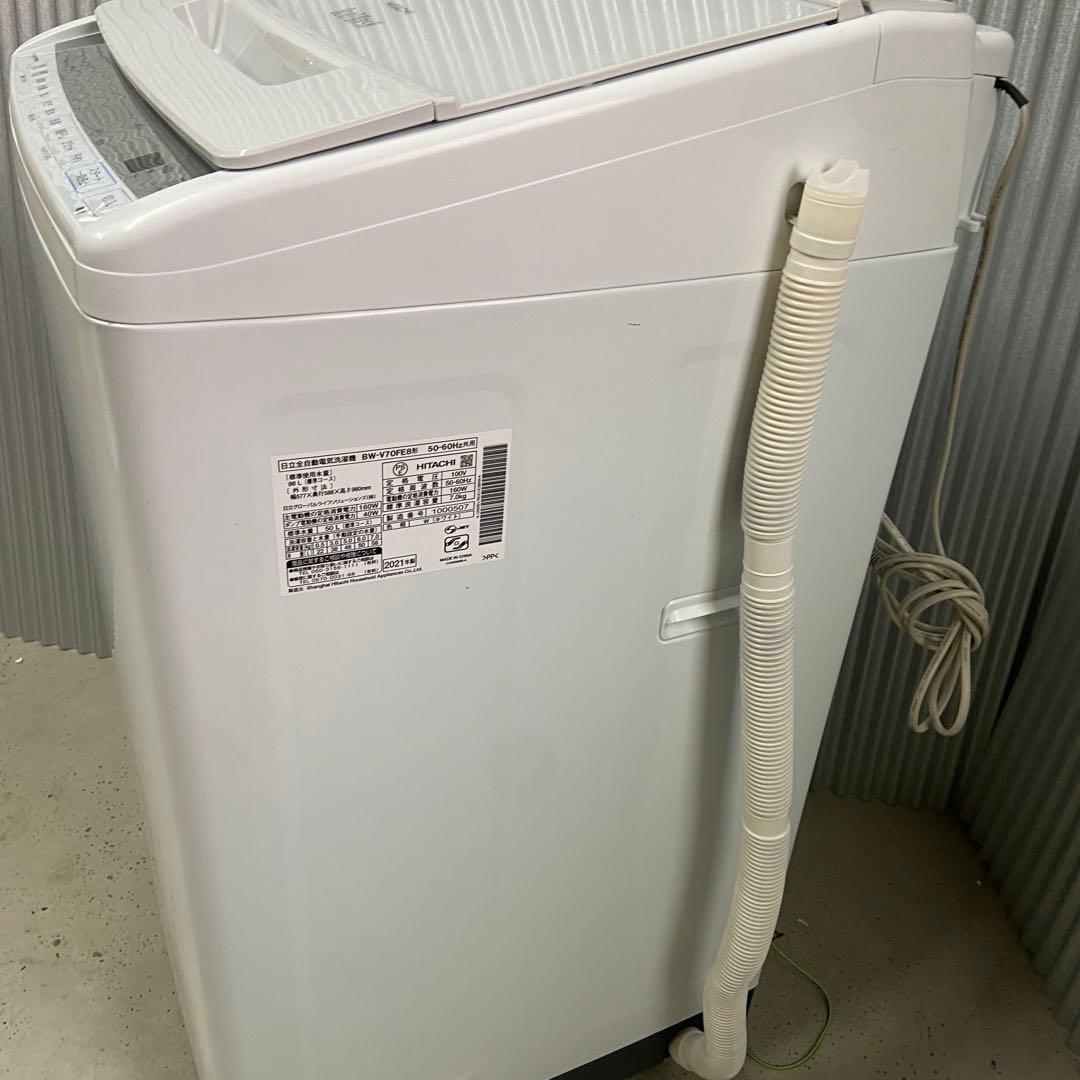 日立 HITACHI⭐️洗濯機　ビートウォッシュ　7kg 2021年製【5352】