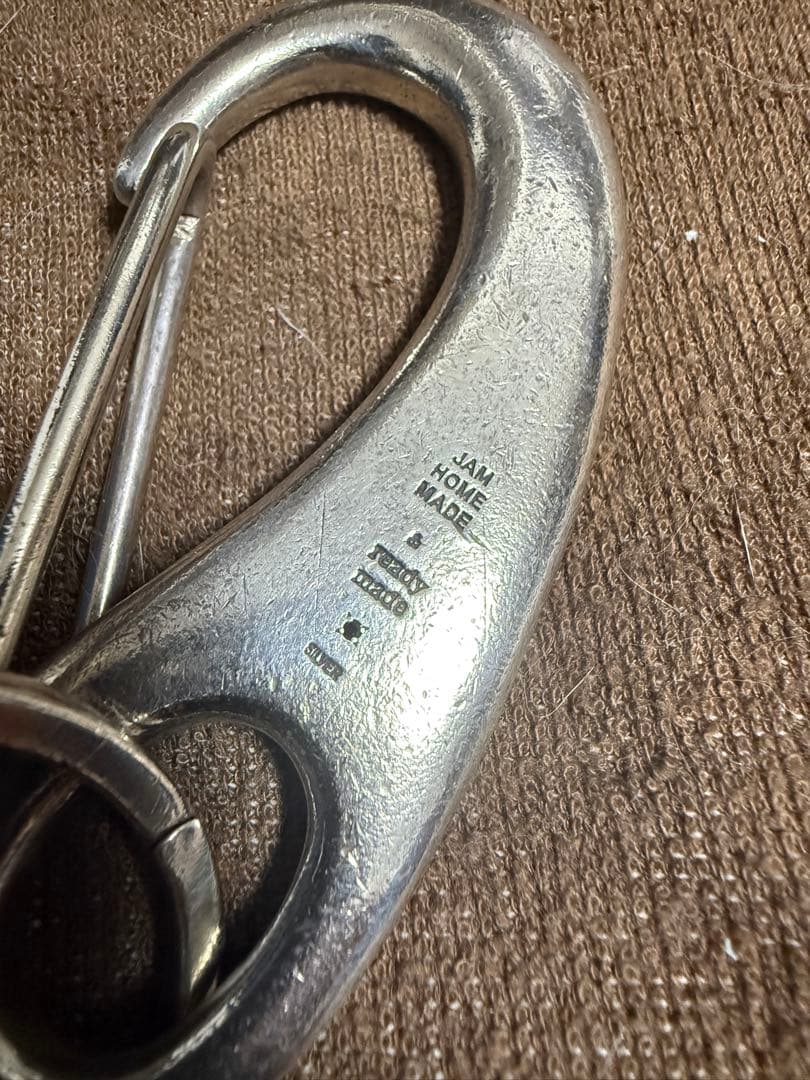 ジャムホームメイド ビッグワン　カラビナ　シルバーキーホルダー　初期型