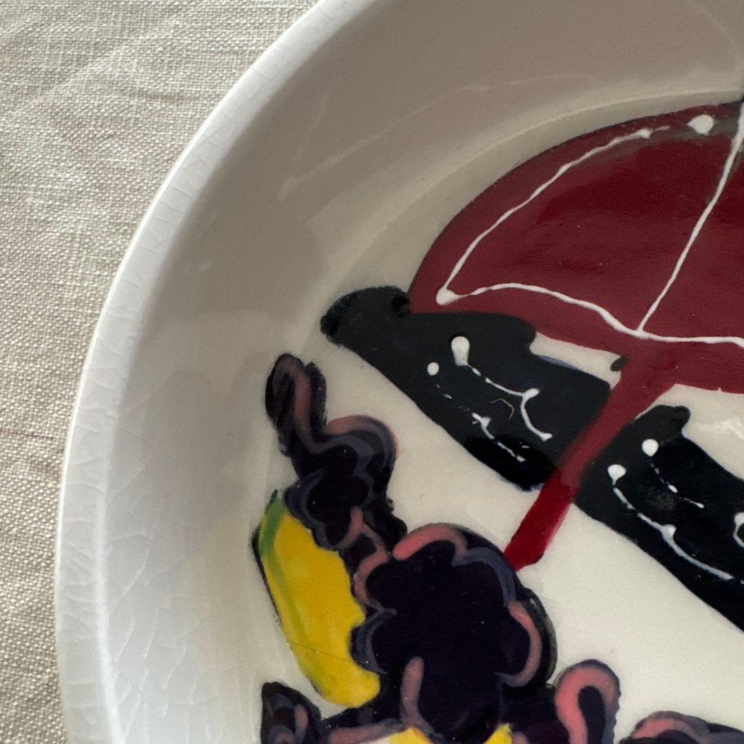 リッツカールトン　パラソルとヨットとトイプードルのデザインの陶器ボウル