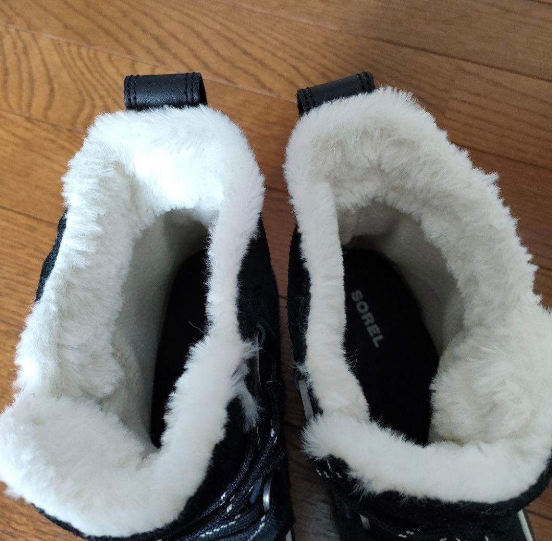 SOREL ソレル ブーツ 美品 25cm ブラック ムートンブーツ