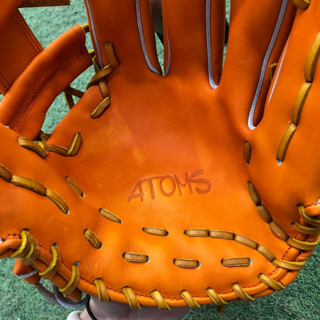 限定AGL-401C アトムズ　メーカー型付け済グラブ オレンジ