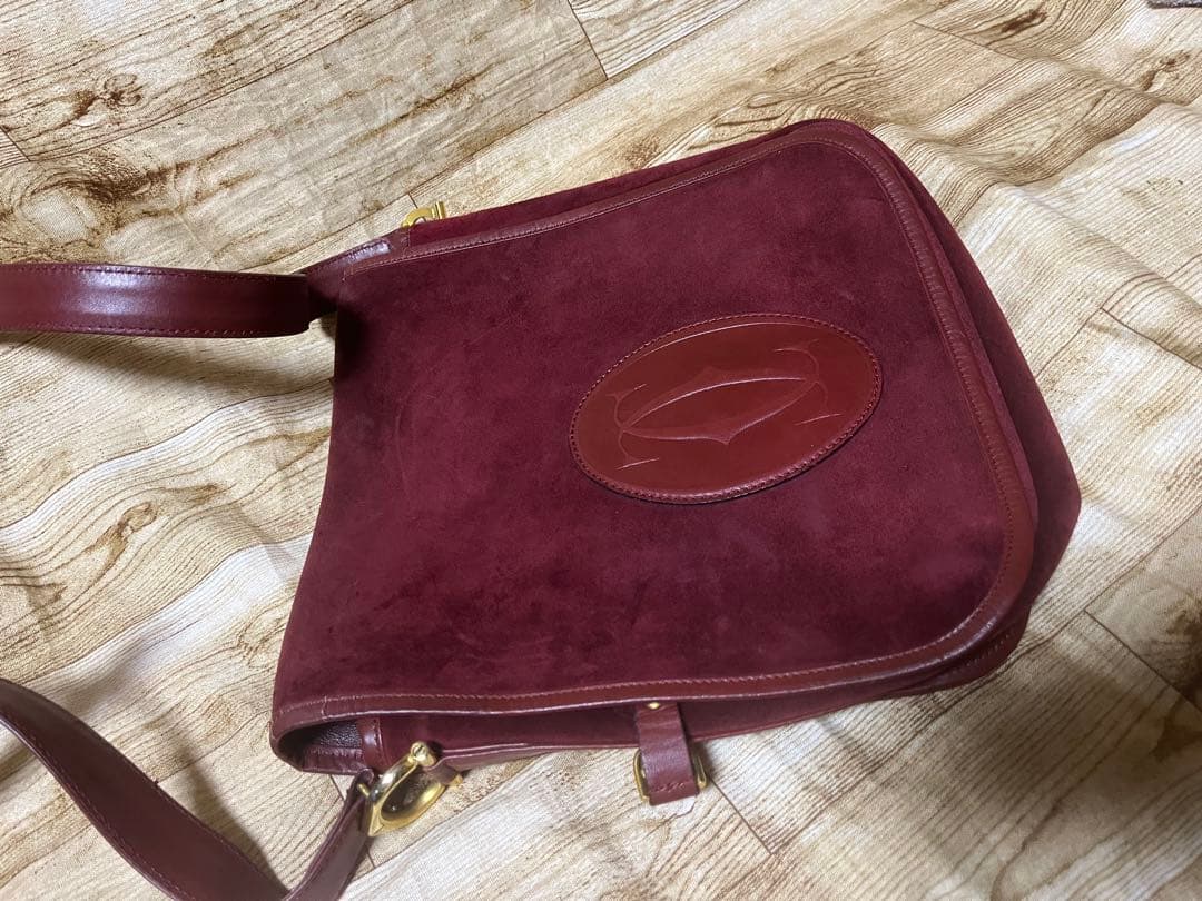 正規品　カルティエ　ビンテージ　ボルドーショルダー2点まとめて 訳ありused