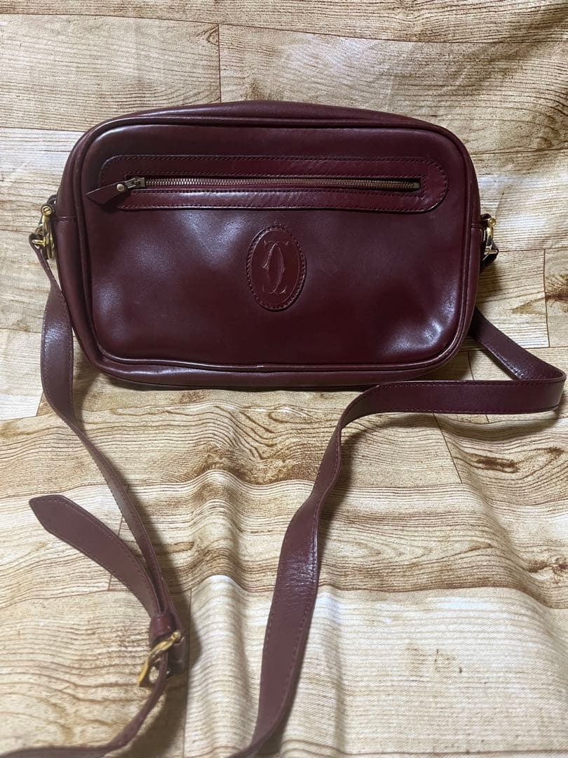 正規品　カルティエ　ビンテージ　ボルドーショルダー2点まとめて 訳ありused
