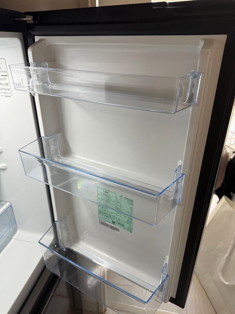 Hisense ブラック冷蔵庫 HR-D15FB