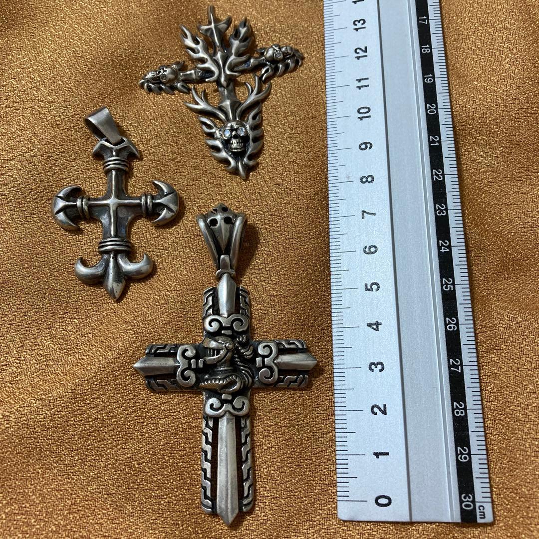 シルバー925保証　ペンダント3点セット　合計約77グラム