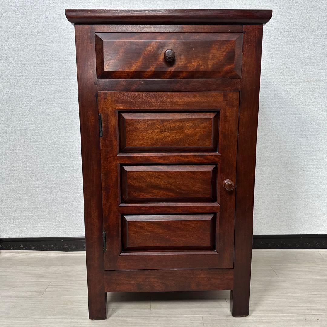 松本民芸家具 立体的なデザイン C型電話台 約13万8千円 i4※