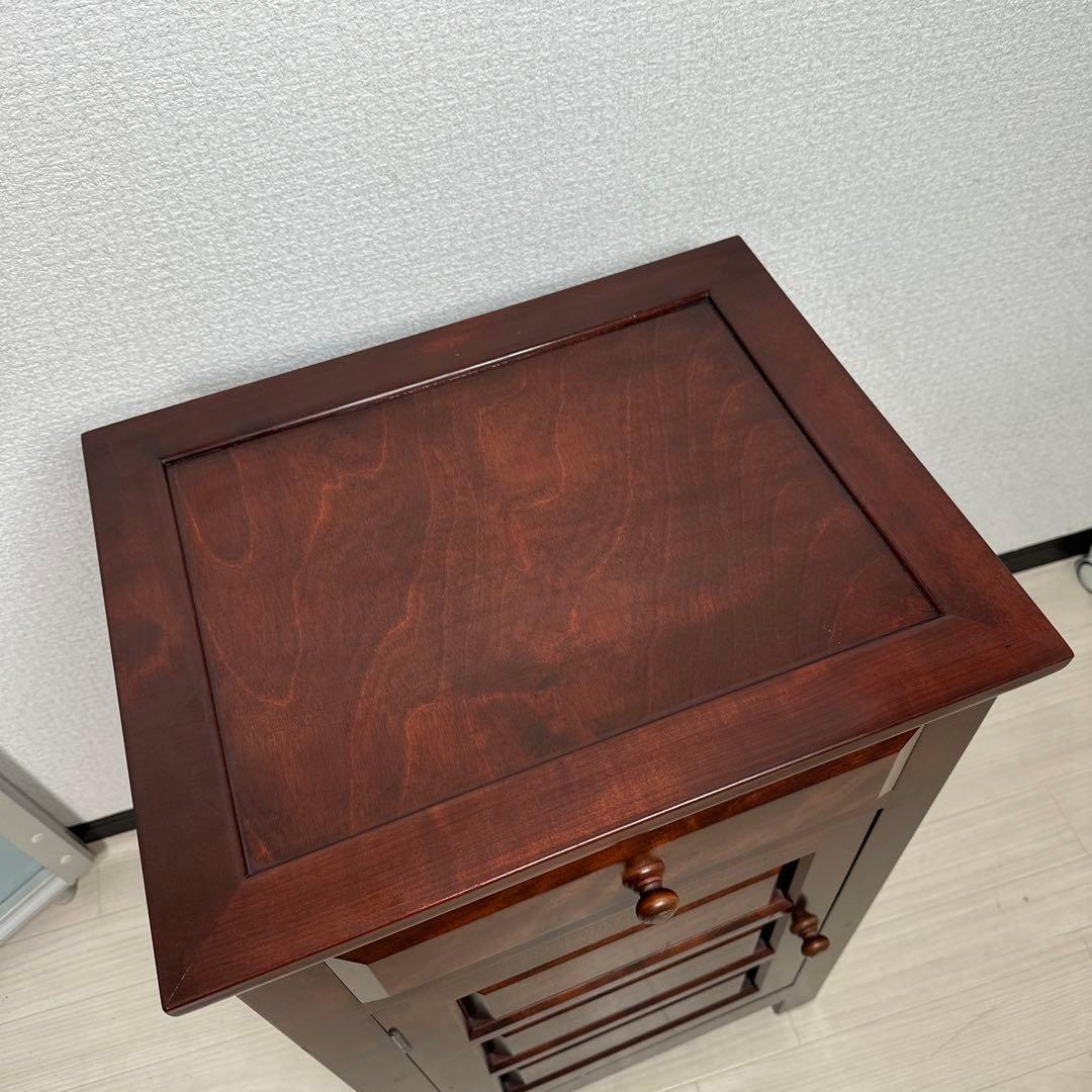 松本民芸家具 立体的なデザイン C型電話台 約13万8千円 i4※