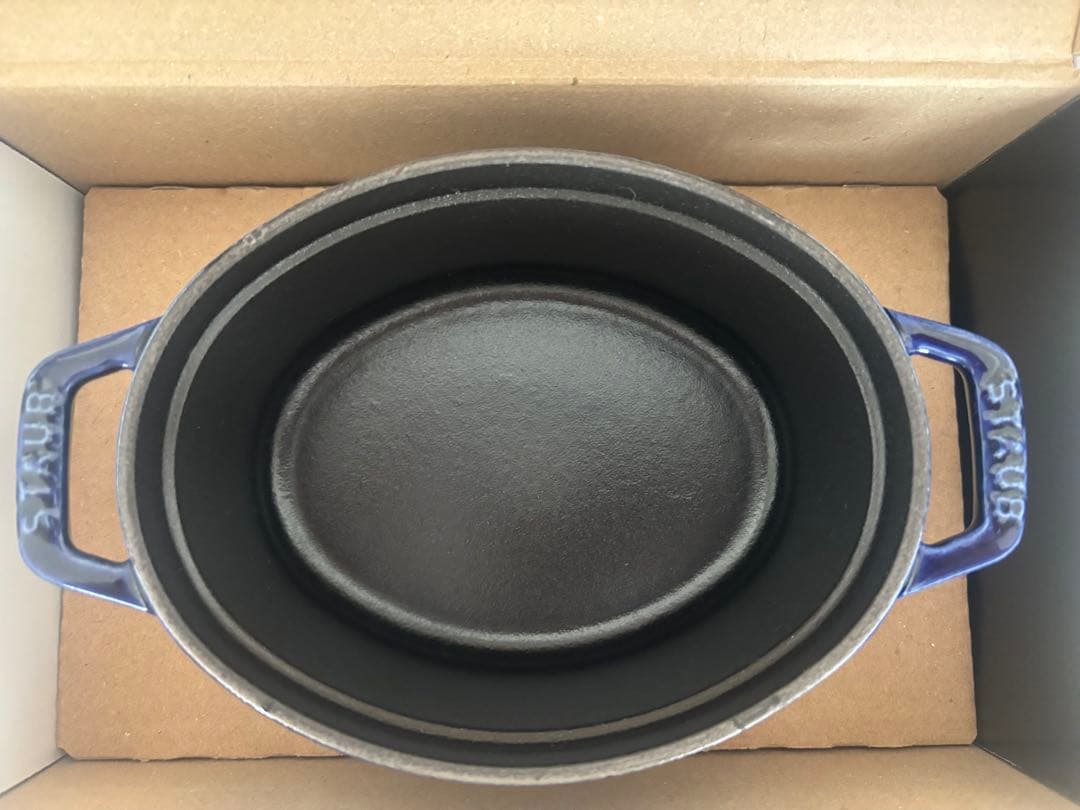 Staub オーバルココット　ロイヤルブルー　15cm